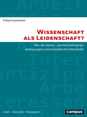 cover image of Wissenschaft als Leidenschaft?